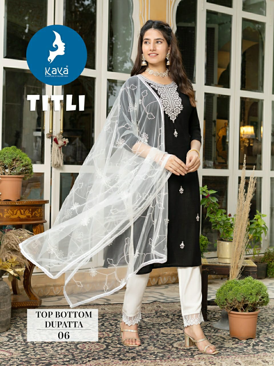 Titli By Kaya Rayon Kurti With Bottom Dupatta Wholesale Market In India